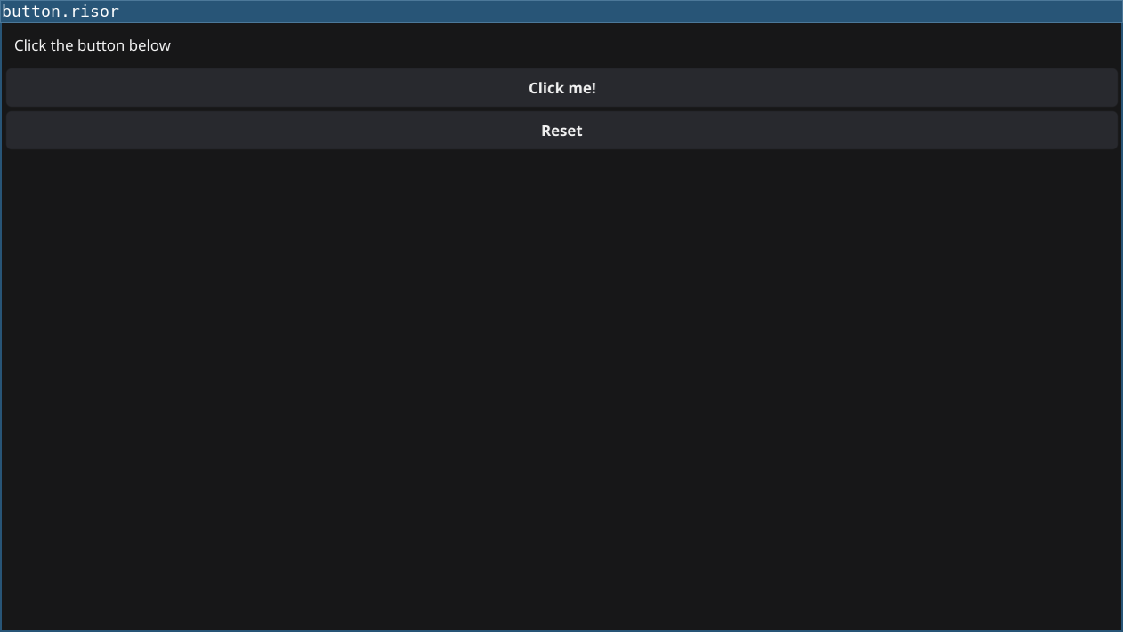 Button Callback Example