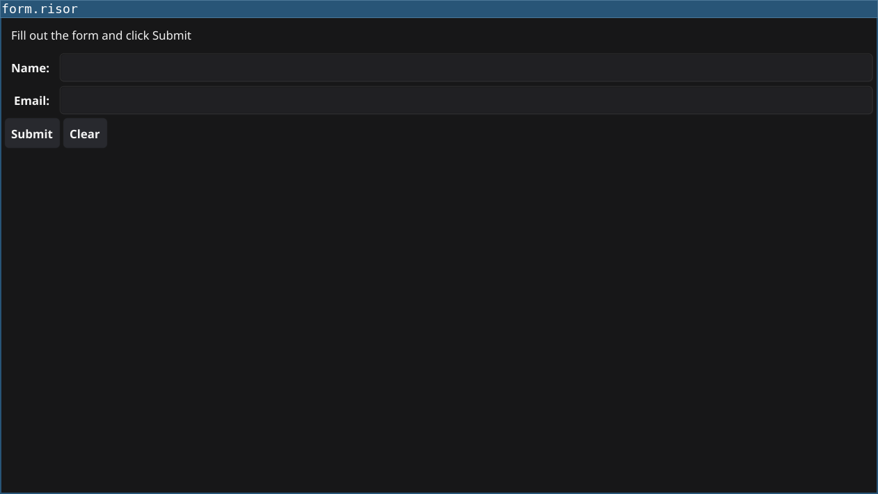 Form Input Example
