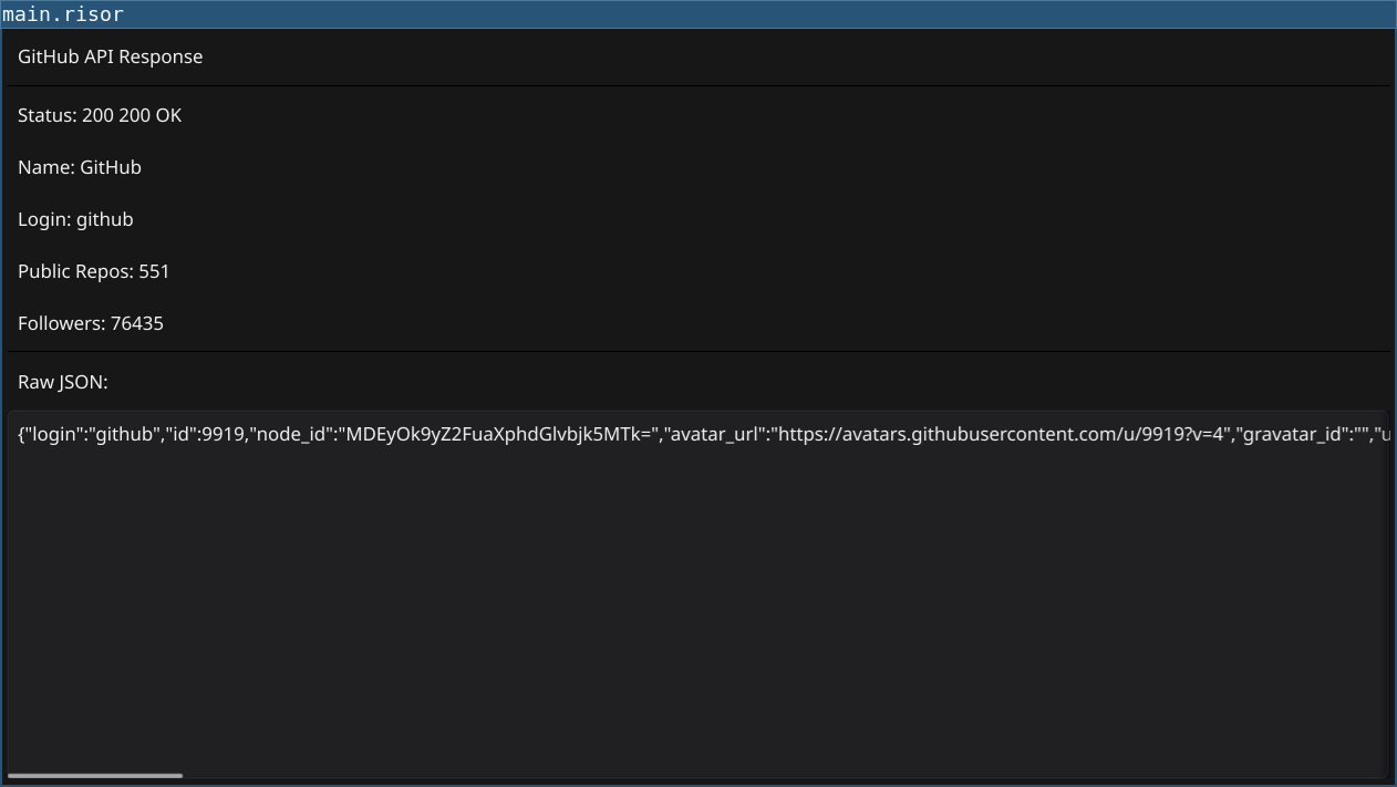 HTTP Fetch Example