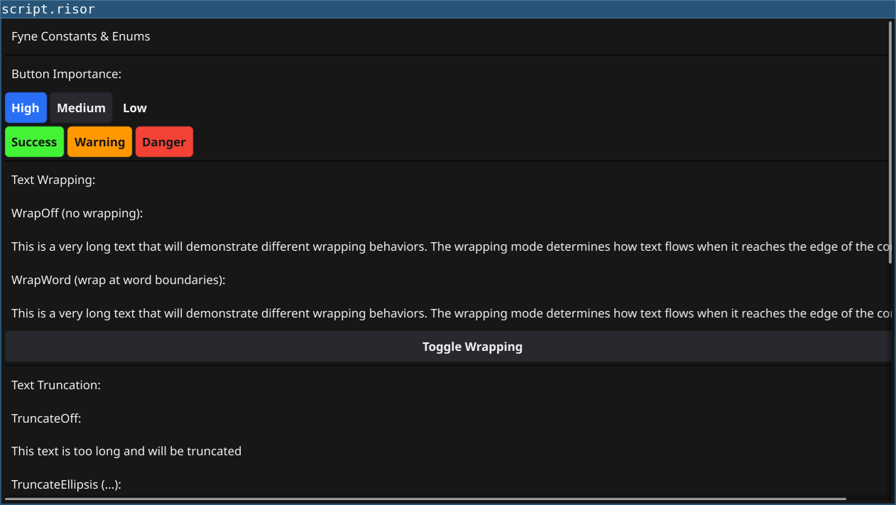 Constants Screenshot